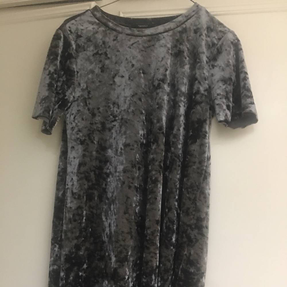 Crushed velvet minidress forever 21 teen medium good condition